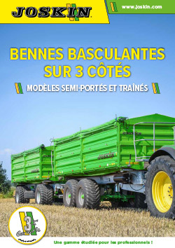 Bennes basculantes sur 3 côtés