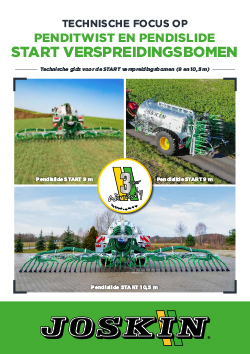 Technische focus op Penditwist en Pendislide START verspreidingsbomen 9 et 10.5m