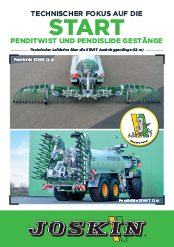 Technischer Fokus auf die START PendiTwist und PendiSlide Gestänge 12 m