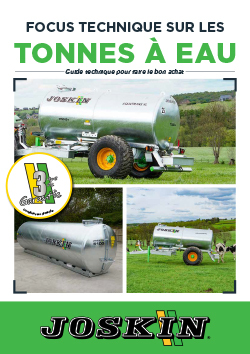 Focus technique sur les tonnes à eau