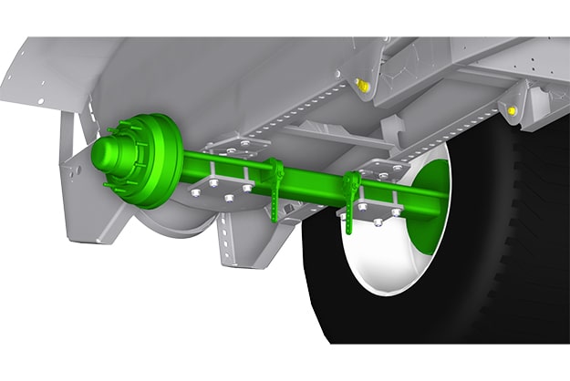 Bolted Single Axle