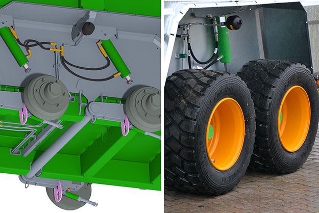 Nitrogen ball suspension of axles Betimax