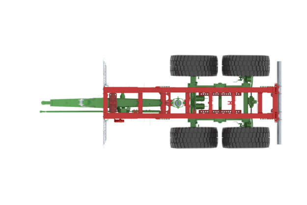 TRANS-SPACE - Bastidor (ancho: 900 mm) permitiendo montar ruedas anchas
