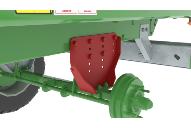 TRANS-EX - Tren de rodaje atornillado y desplazable. Ajustable en altura