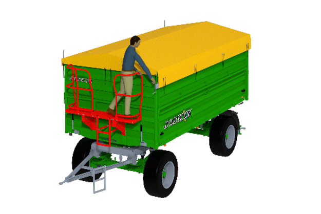 DELTA-CAP - Toldo con enrollamiento manual + pasarela para una seguridad óptima