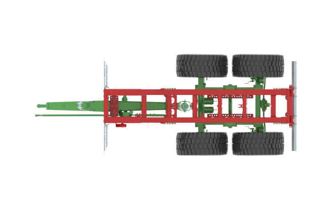 TRANS-KTP 22/24/31/27/34 - Bastidor (ancho: 900 mm en Trans-KTP 17/22/27 y 700 mm en 24/31/34) permitiendo montar ruedas anchas