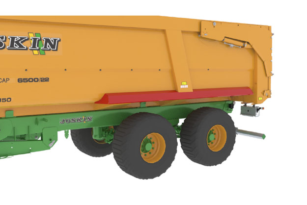 TRANS-KTP 9/11/15/17 - Stevige gegalvaniseerd stalen spatborden vastgebout aan de laadbak