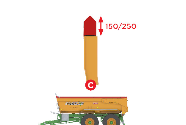 TRANS-KTP 22/24/31/27/34 - Realces puntiagudos de acero especial