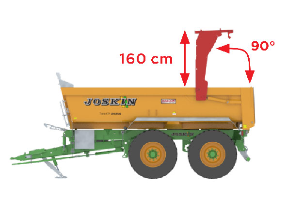 TRANS-KTP 22/24/31/27/34 - Задний цельный гидравлический борт (HARDOX 450)