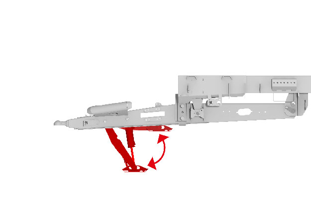 SILO-SPACE2 - In de dissel hydraulisch inklapbare centrale steunpoot