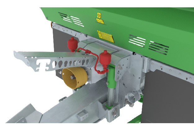 SILO-SPACE2 - 2 cilinders en stikstofbollen voor de hydropneumatische disselvering