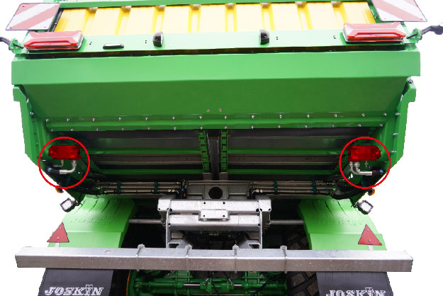 SILO-SPACE2 - Accionamiento de la cinta a través de 2 motores hidráulicos