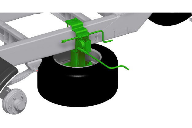 WAGO - Reservewiel met lier