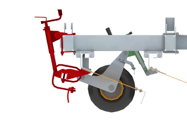 SCARIFLEX - Ajuste de la altura de las láminas de raspado mediante manivela