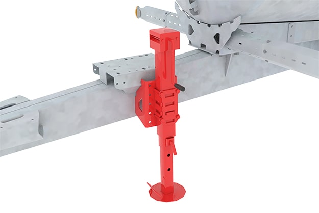 Aquatrans - Instelbare Ø 70 mm handbediende steunpoot