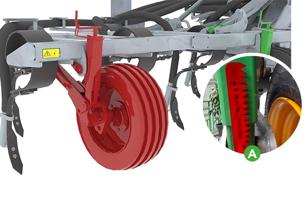 TERRASOC - Ruedas reguladoras ajustables