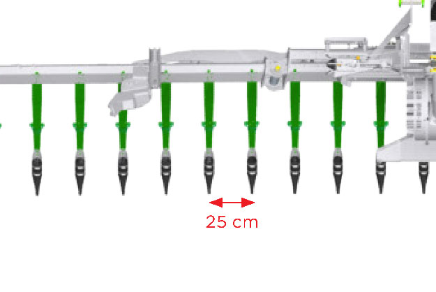 PENDITWIST START - Distancia entre hileras: 25 cm