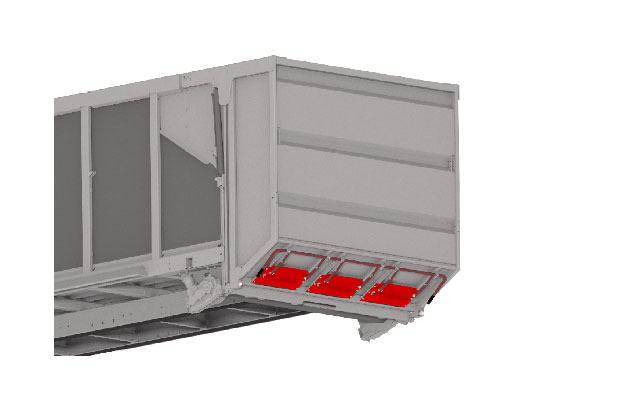 DRAKKAR - 3 escotillas para granos (60 x 27 cm)