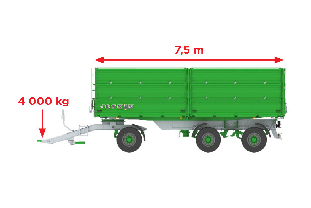 TETRA-SPACE - Tetra-SPACE 24 t con reparto de peso sobre el tractor