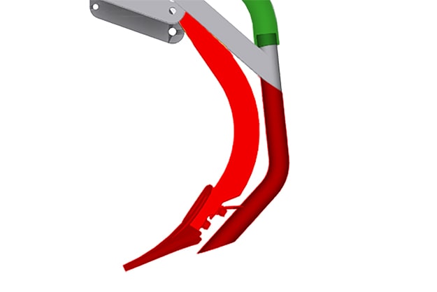 TERRASOC - dientes rígidos con rejas «pata de oca»