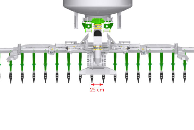 PENDITWIST BASIC - Distancia entre hileras: 25 cm