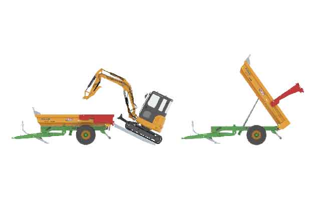 TRANS-KTP 9/11/15/17 - 2-delige hydraulische deur