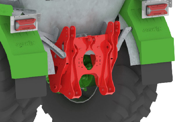 VOLUMETRA - Prédisposition pour accrocher divers outils arrière